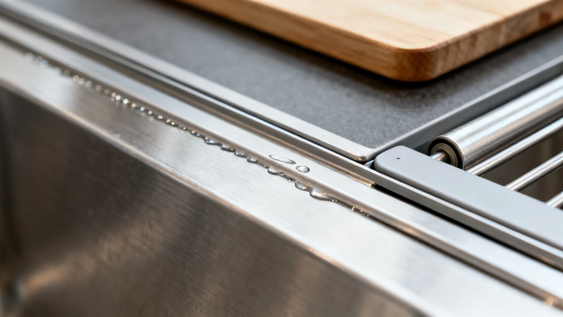 Workstation Sink with Integrated Accessories