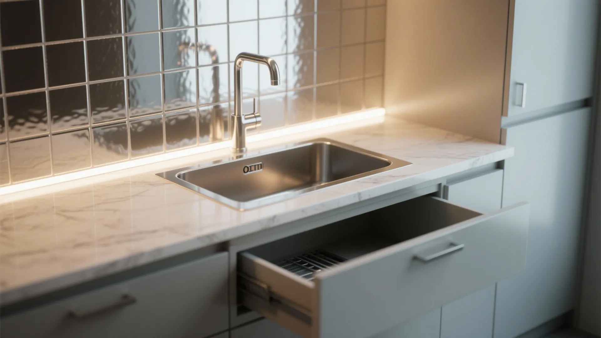 5. Sink, lighting, and a 3D check