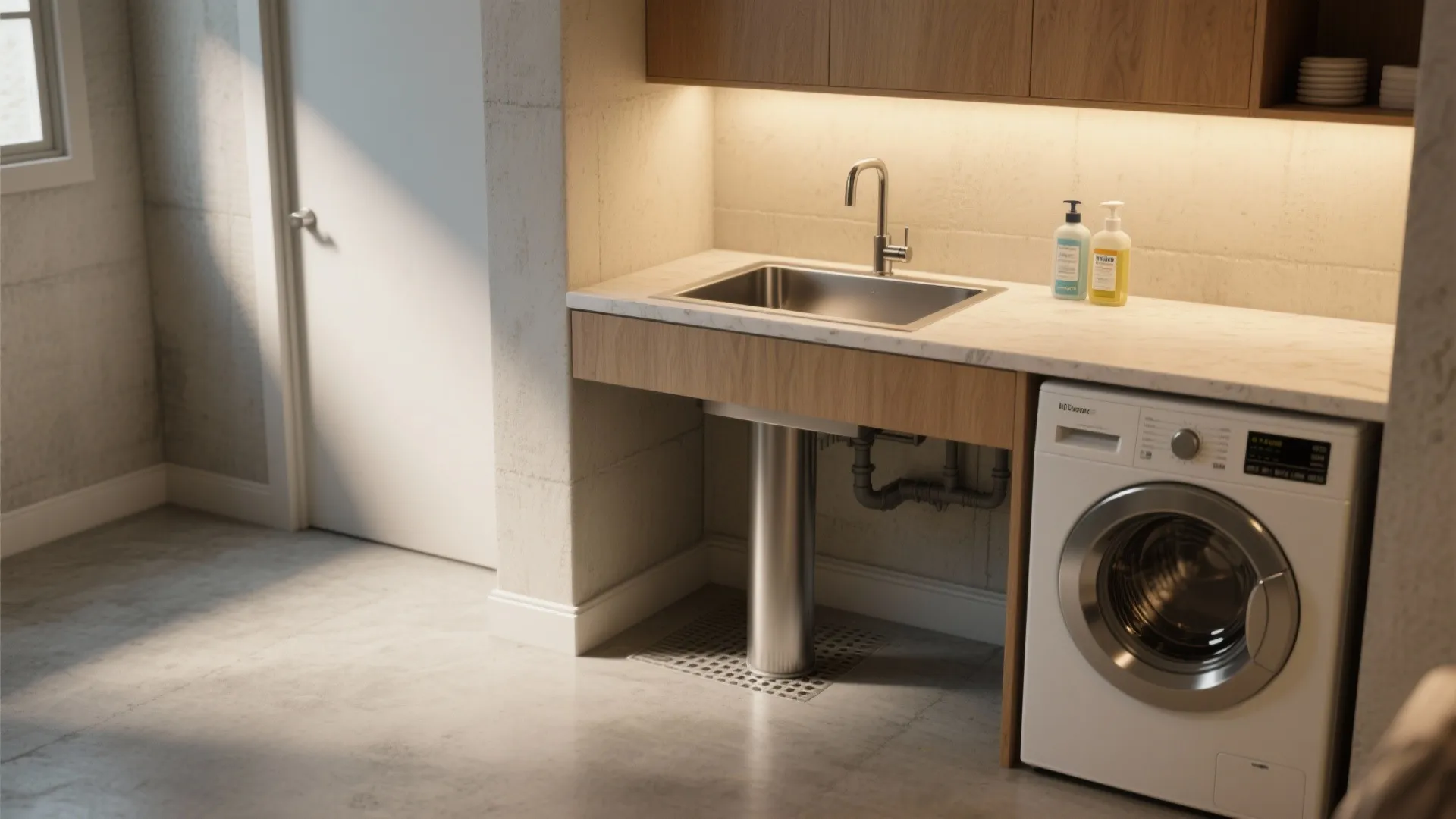 2. Sink + Prep Zone on a Pedestal