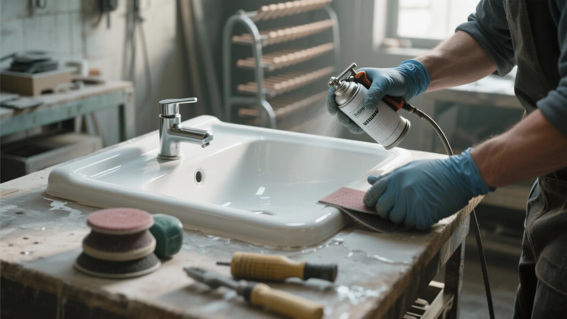 5. Re-glaze or Refinish the Sink
