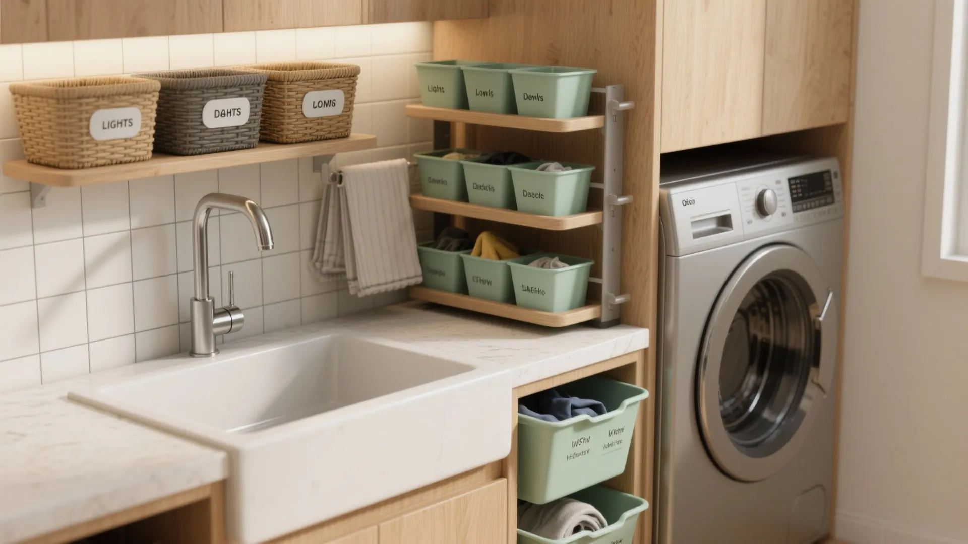 5. Combine a Slim Sink and Sorting Stations