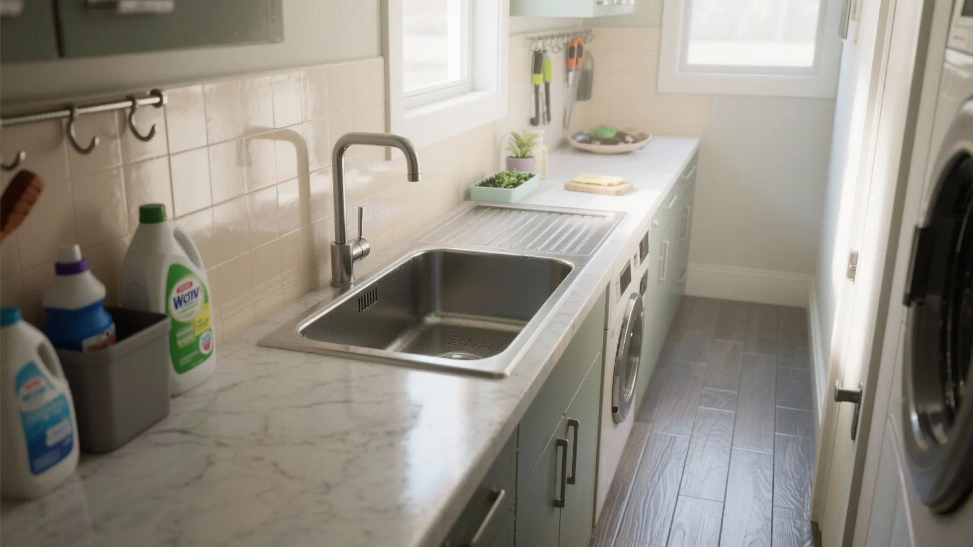 3. Utility Sink + Workstation: Make it a Multitool