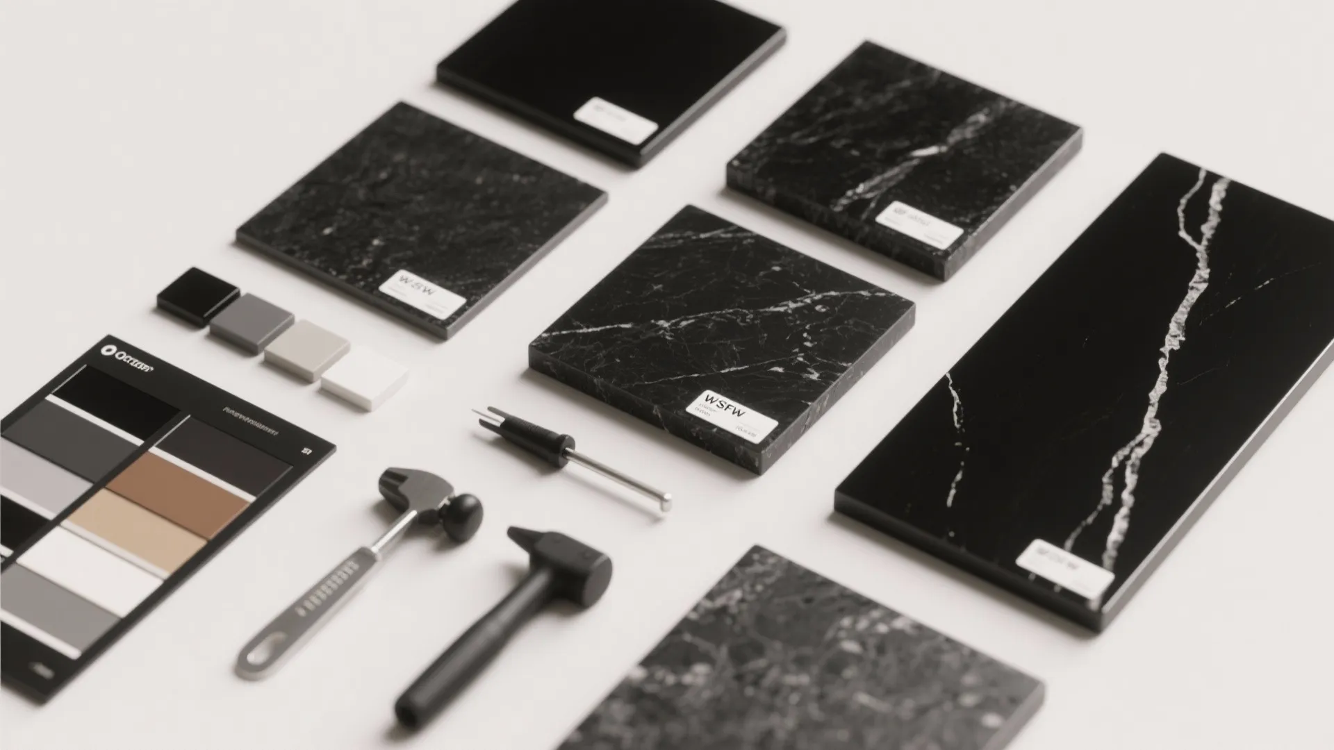 4. Black Porcelain or Sintered Stone for Outdoor-Ready Durability