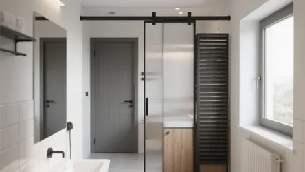 5 Sintex Bathroom Door Designs That Maximize Small Spaces