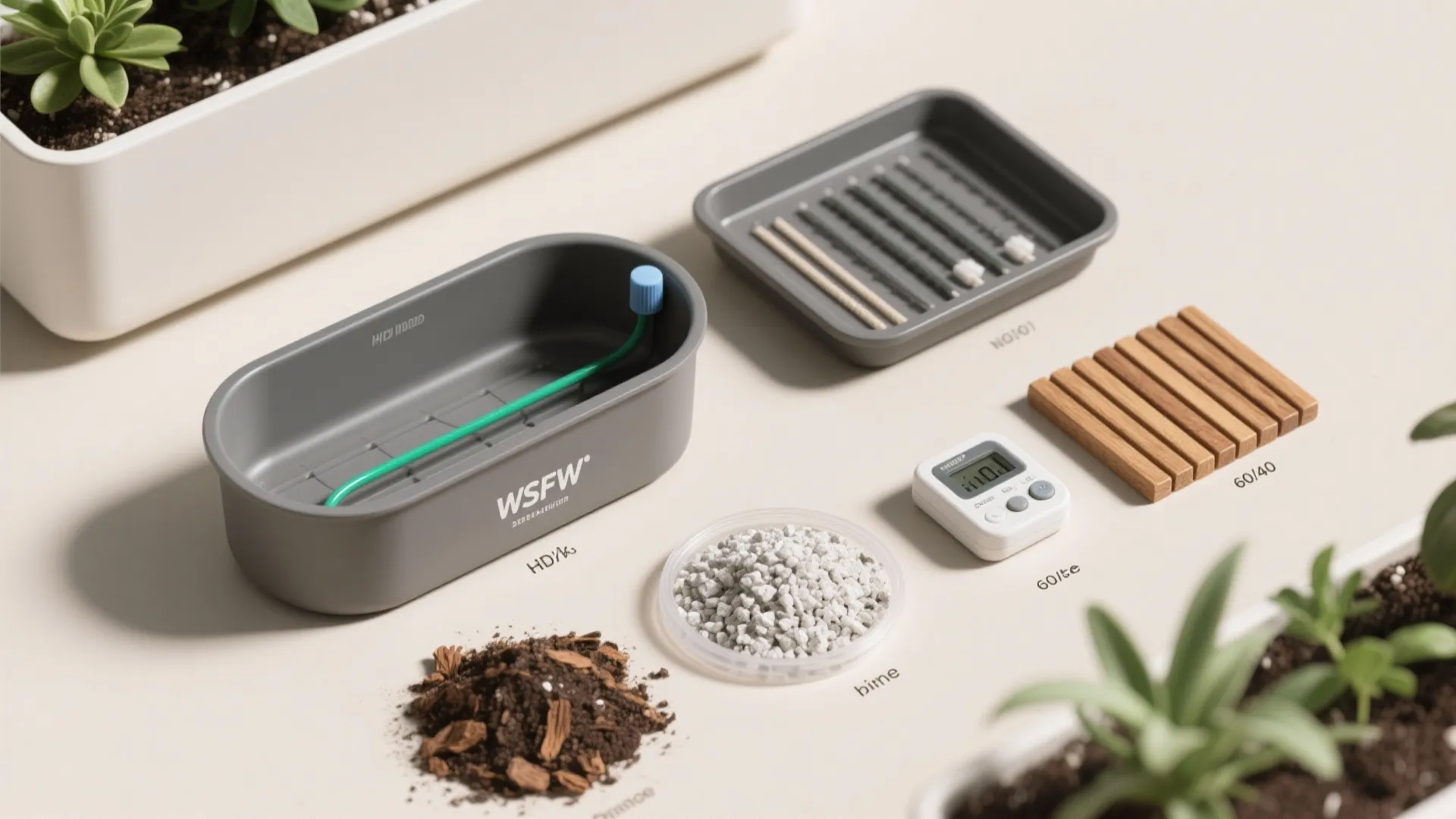 Self-watering planter box for low-maintenance routines