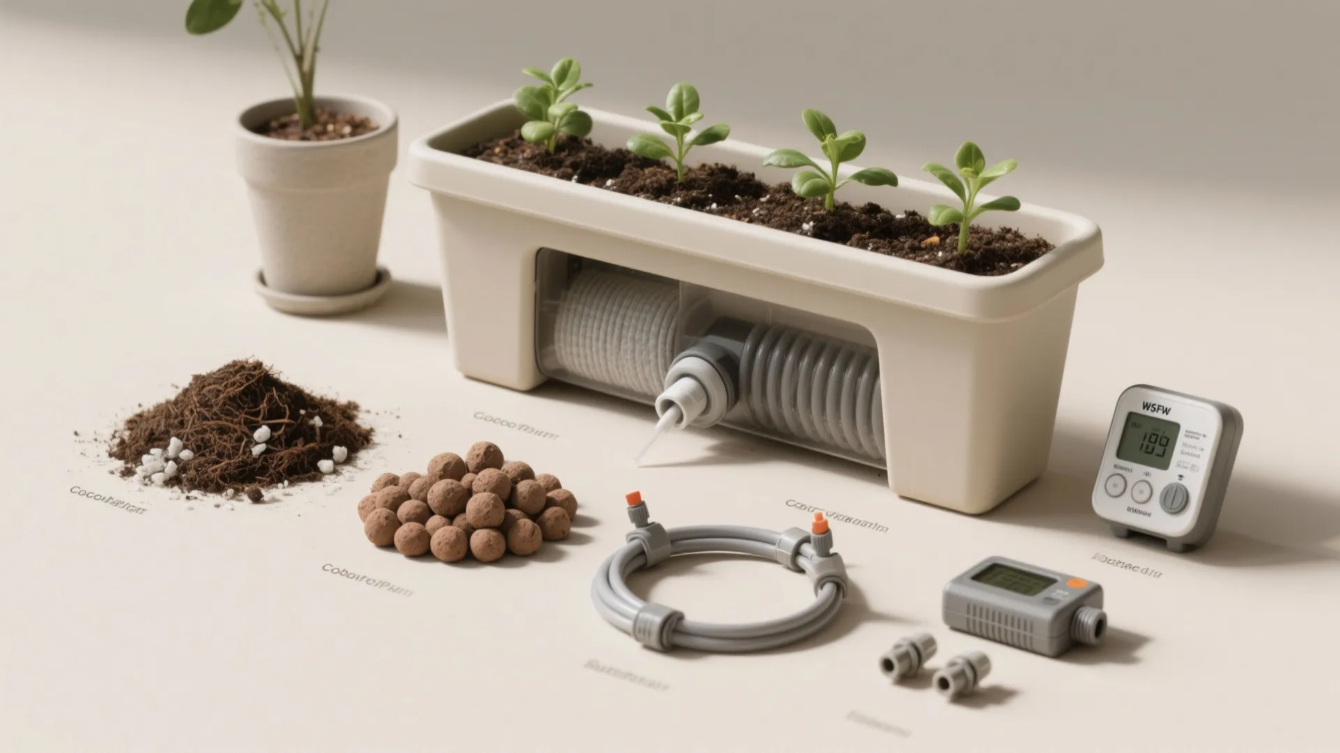 Sub-irrigated planters and drip for monsoon-to-summer swings