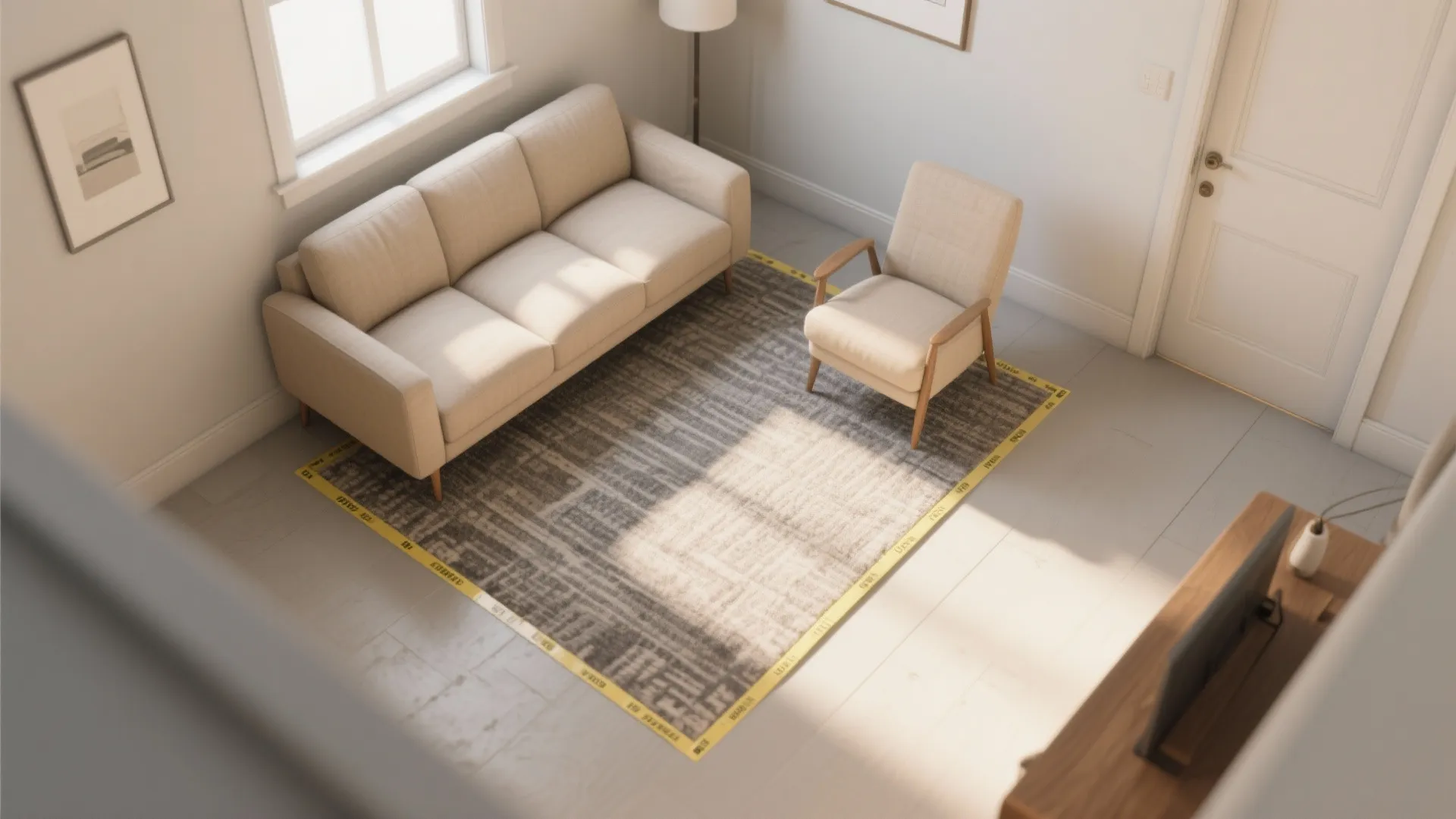 Size by Seating, Not by Room Dimensions