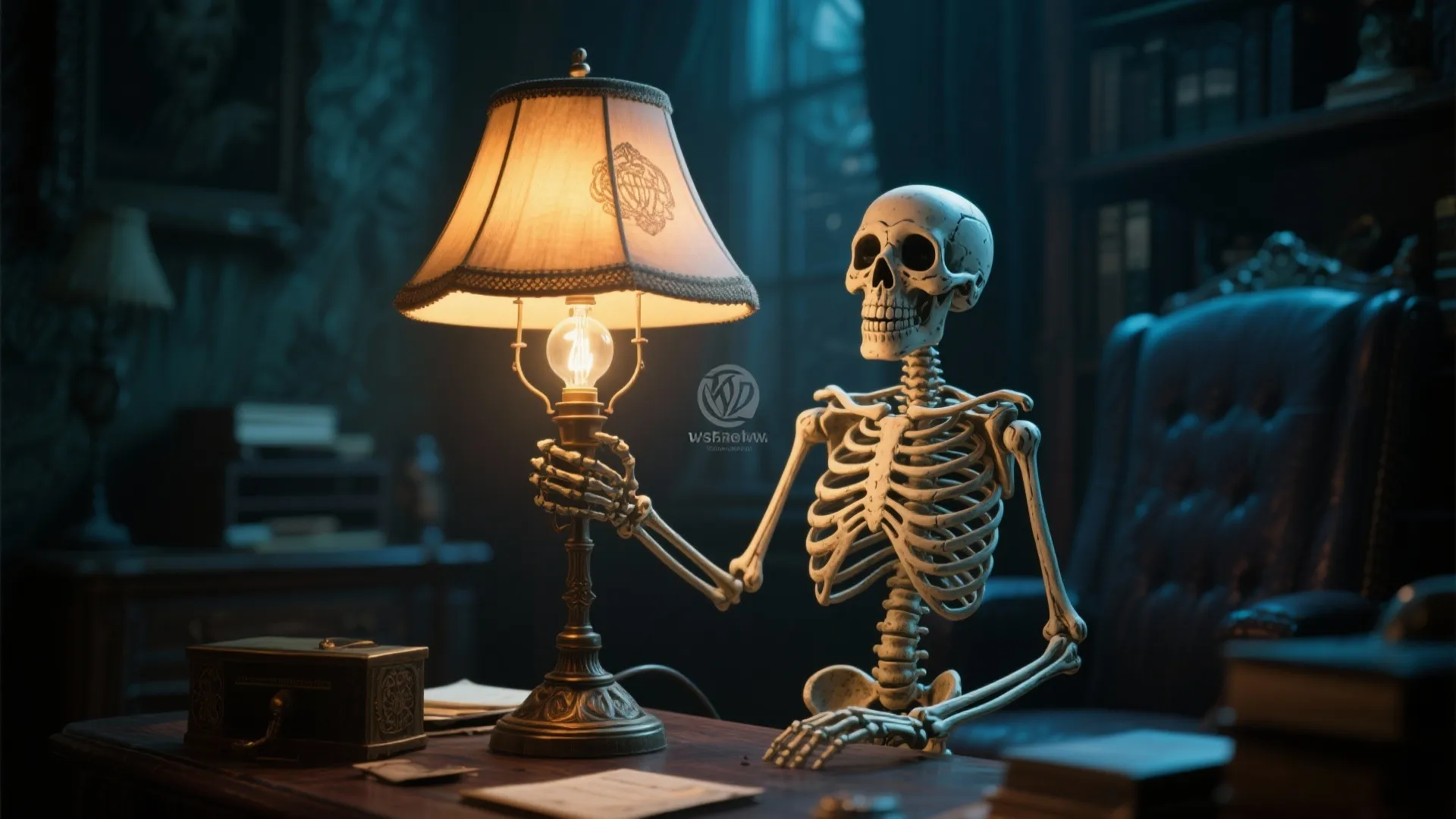 9. Skeleton Desk Lamp