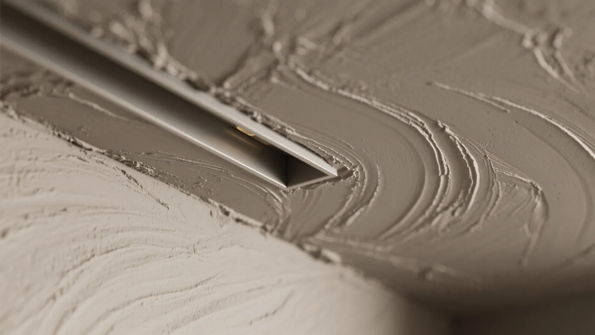 Textured Skim Coat with Warm Gray Tint