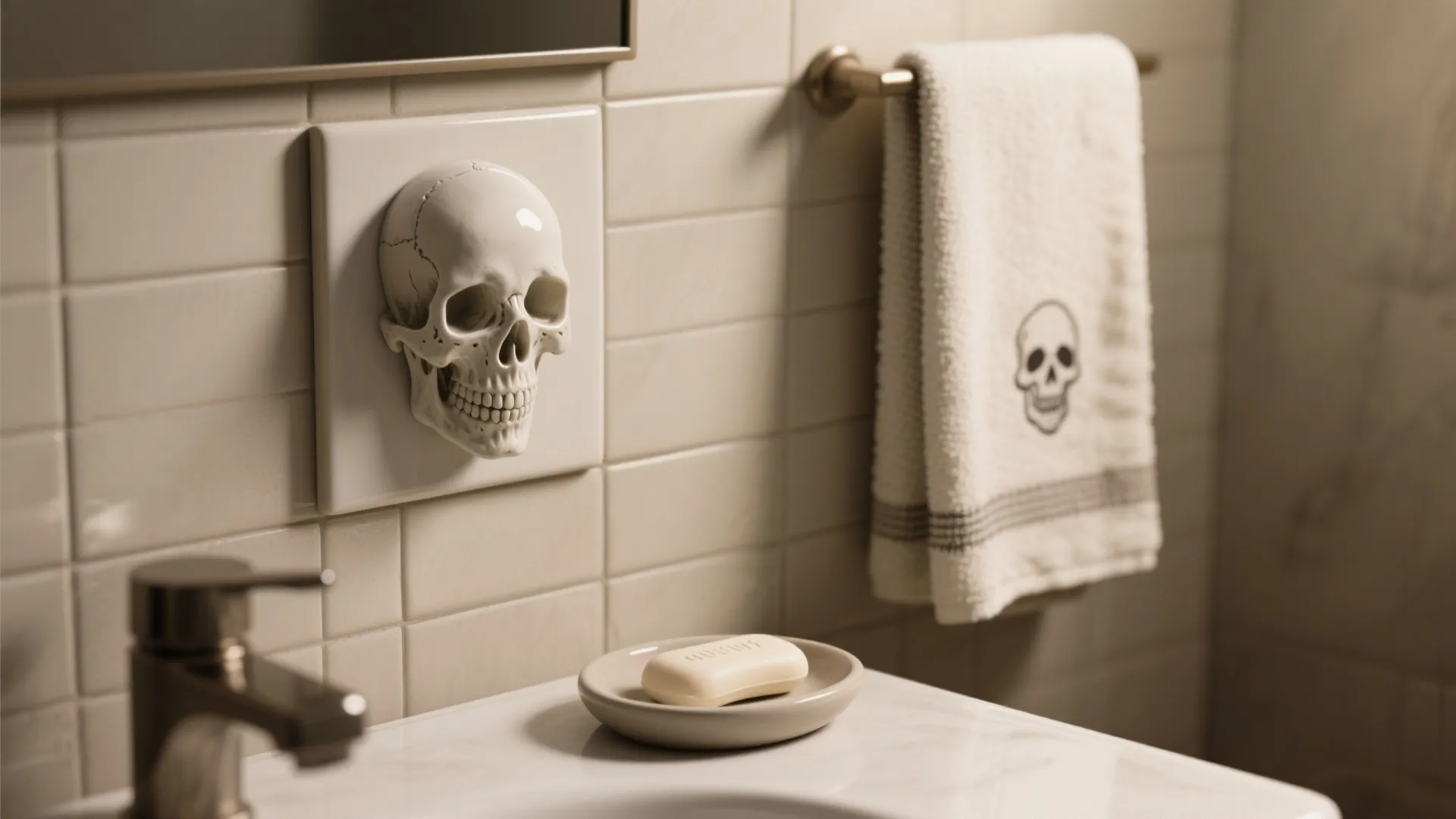 1. Subtle Skull Accents