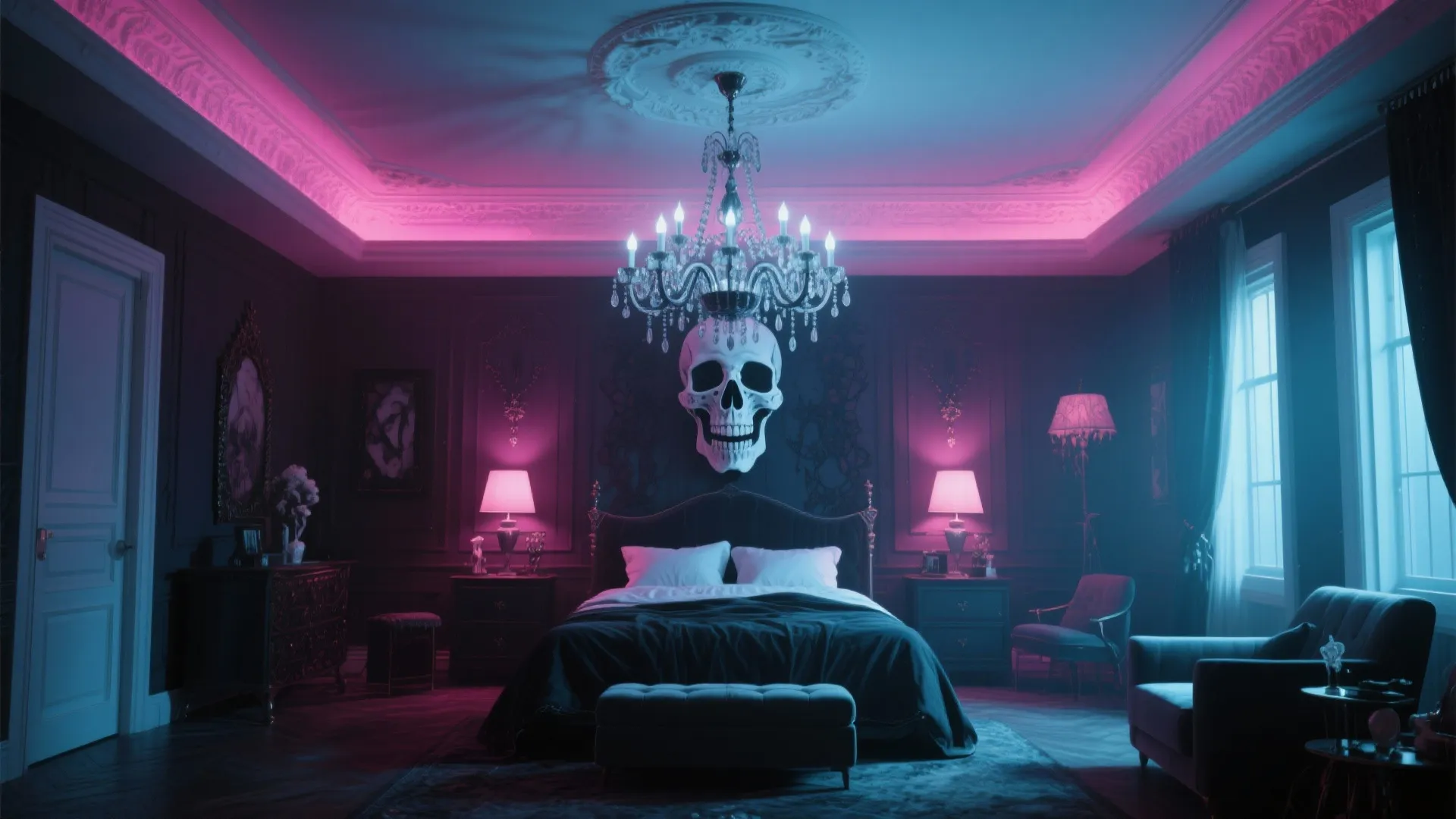 8. Skull Chandelier