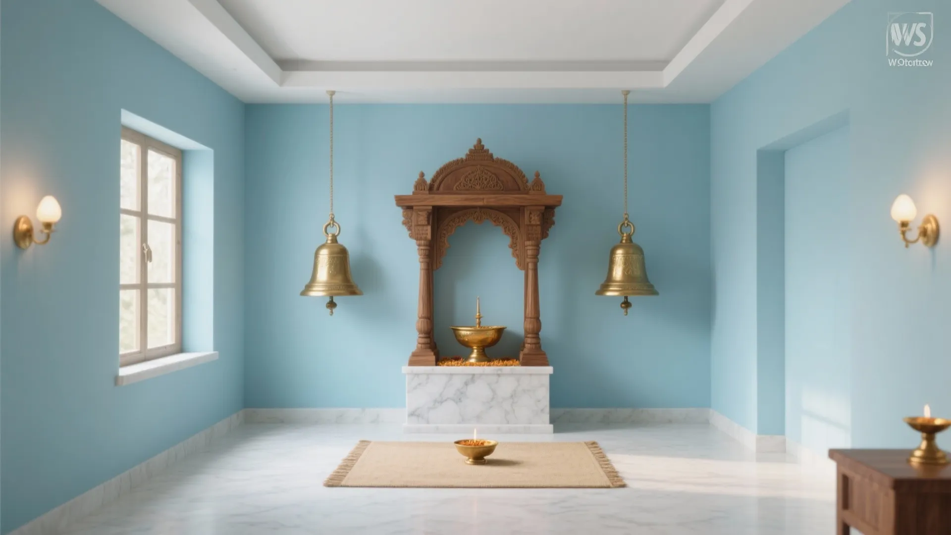 4) Tranquil Blues and Sky Tones for Devotional Depth