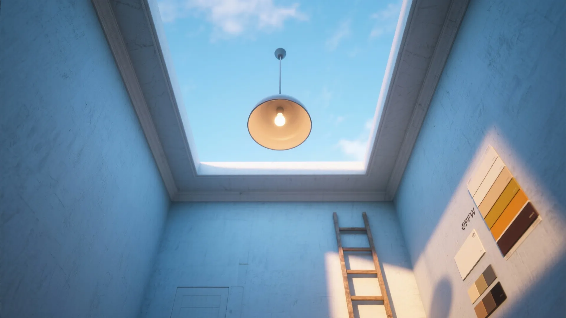 Flip the script: paint the ceiling sky blue