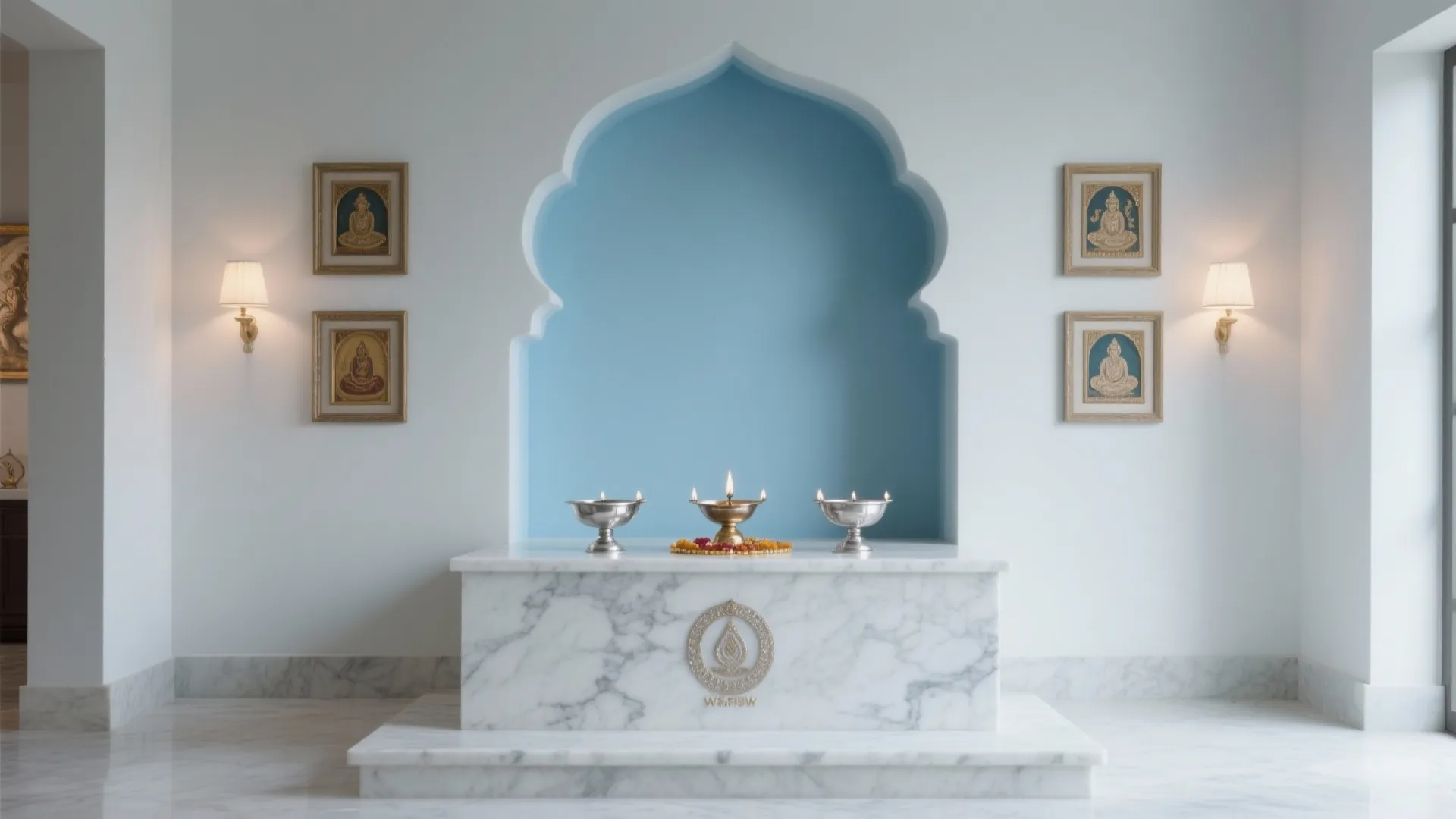 Sky Blue Accents for Tranquility