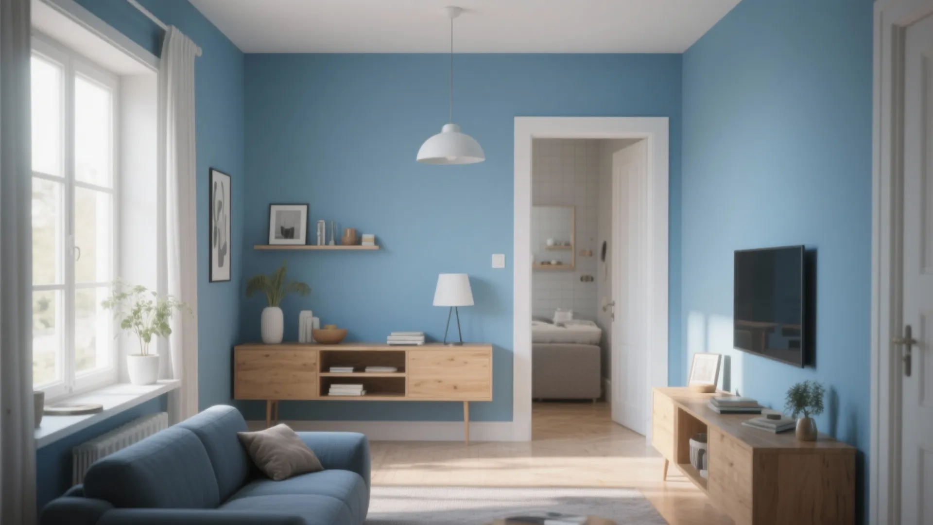 5 Sky Blue Wall Design Ideas: Transform Your Space with These Creative Sky Blue Wall Inspirations