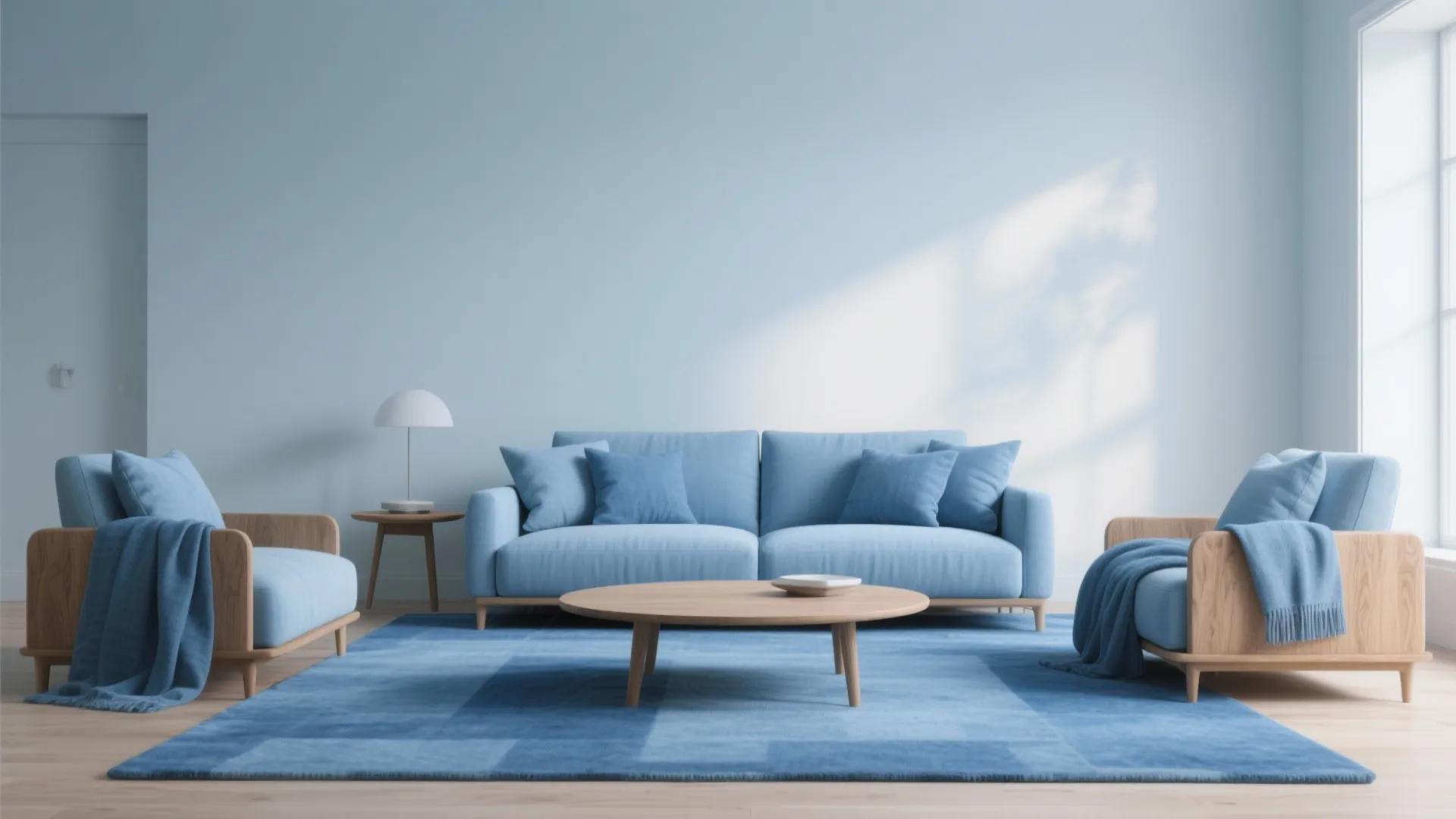 2. Go tonal with sky-blue layers