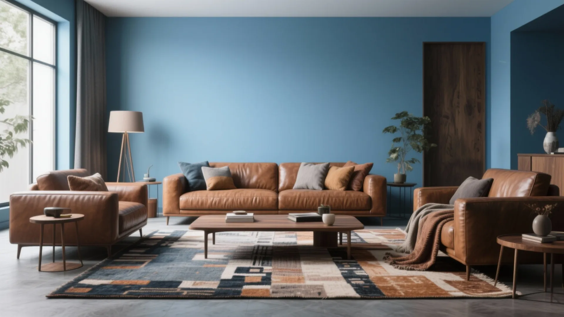 5. Cool Sky Blue for Calm and Contrast