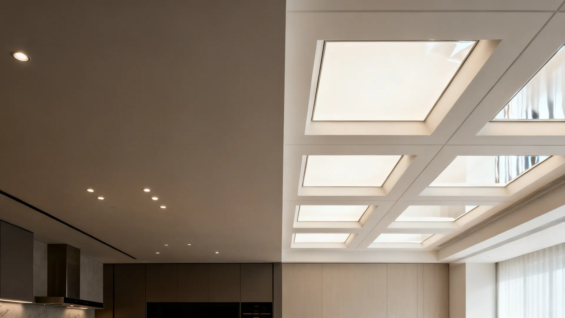 Integrated Skylight Effect with High-Gloss Insets