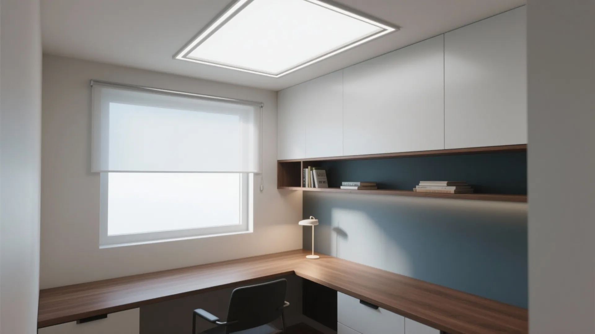 Skylight-Style Lightbox For Windowless Corners