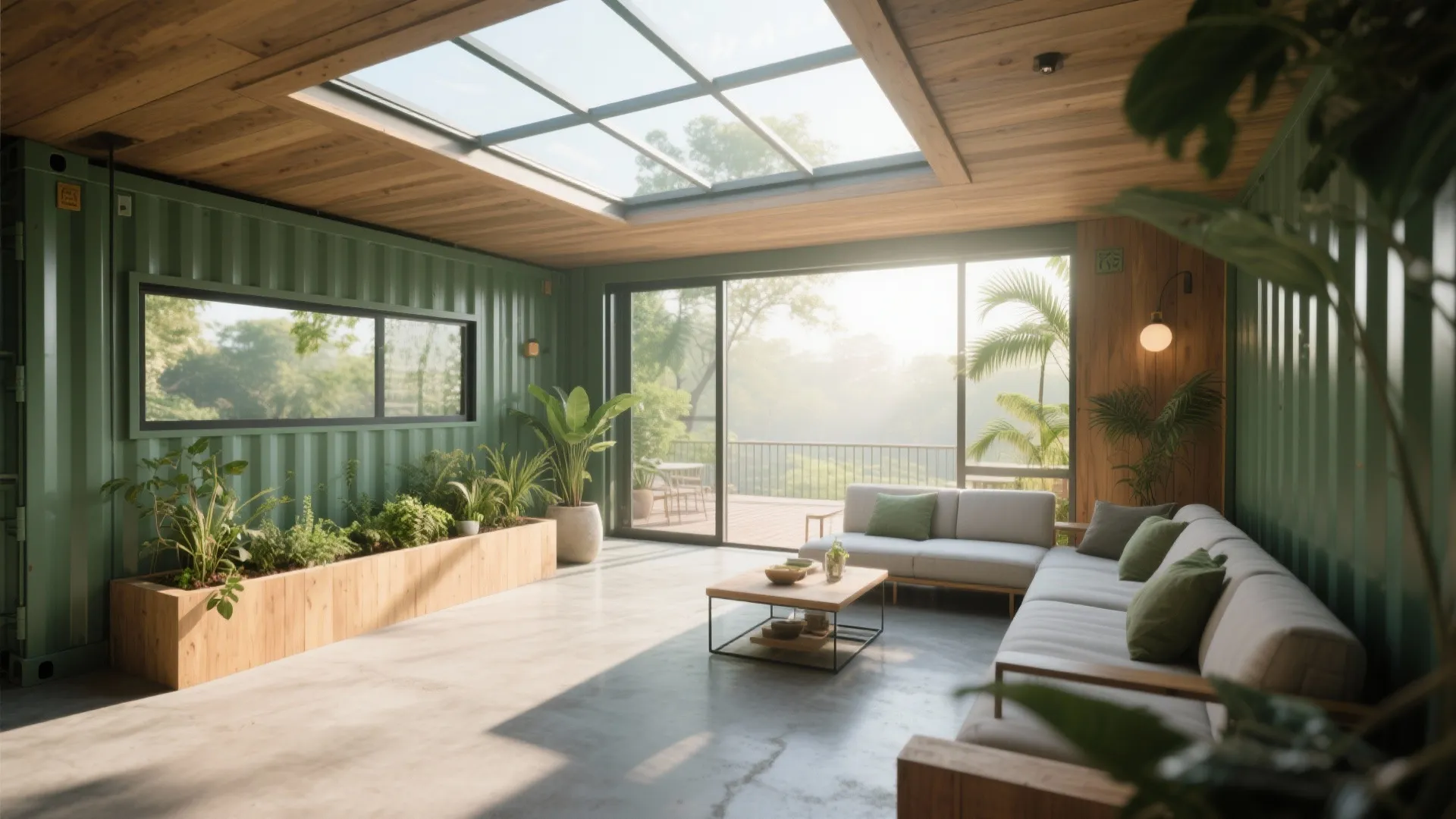 4) Light and Biophilia: Skylights, Planters, and Indoor–Outdoor Blur