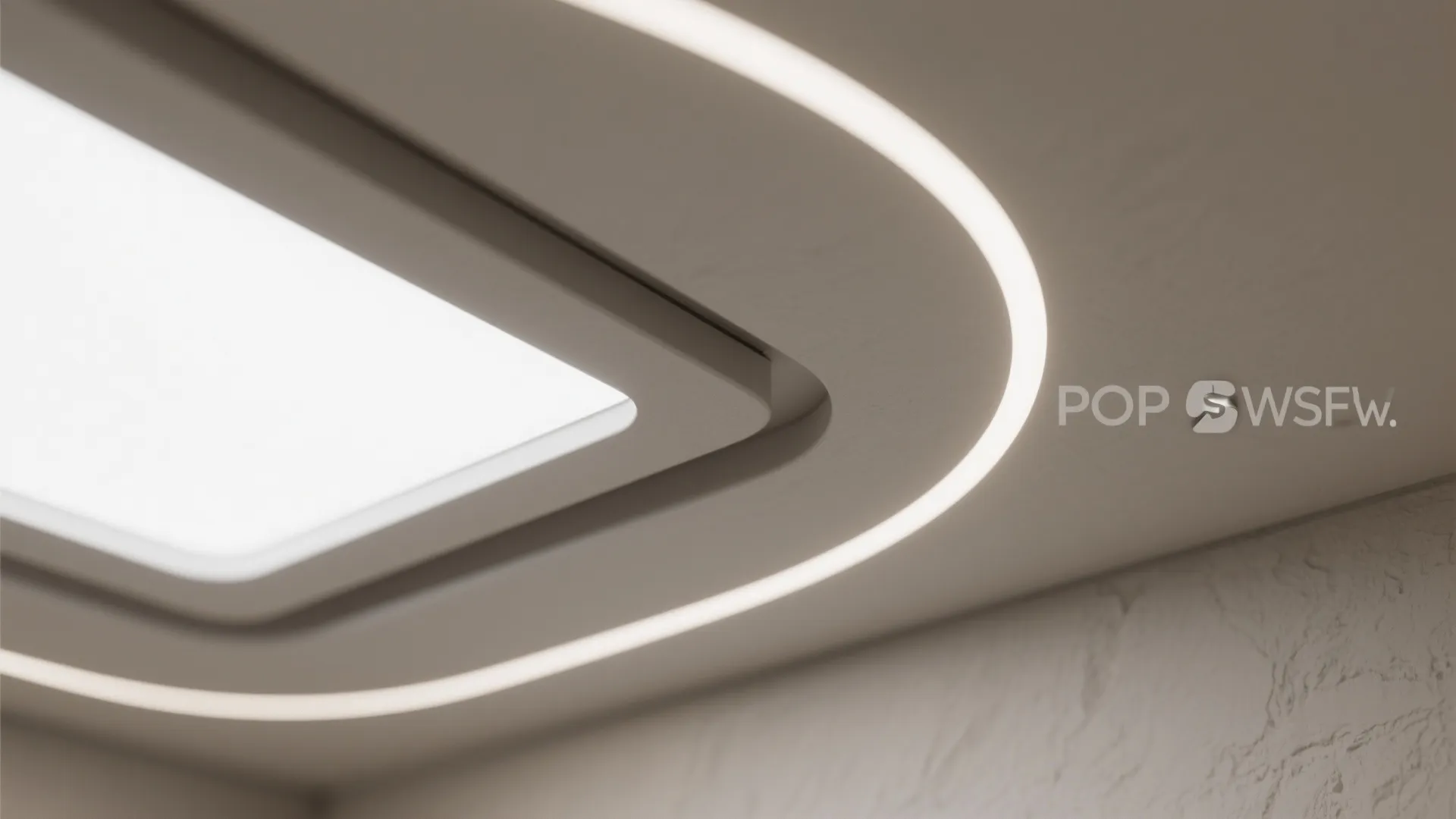 Curved POP Bands with Skylight Framing