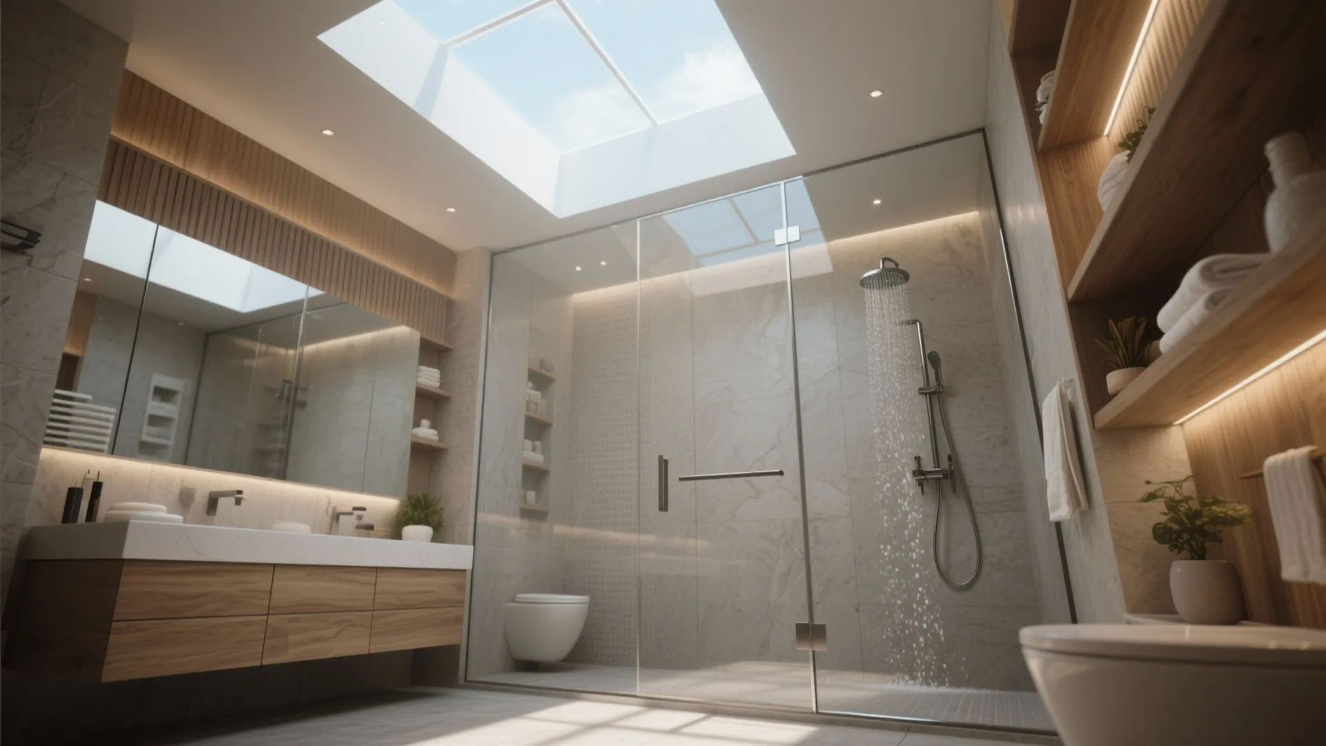 4. Skylights Over the Shower