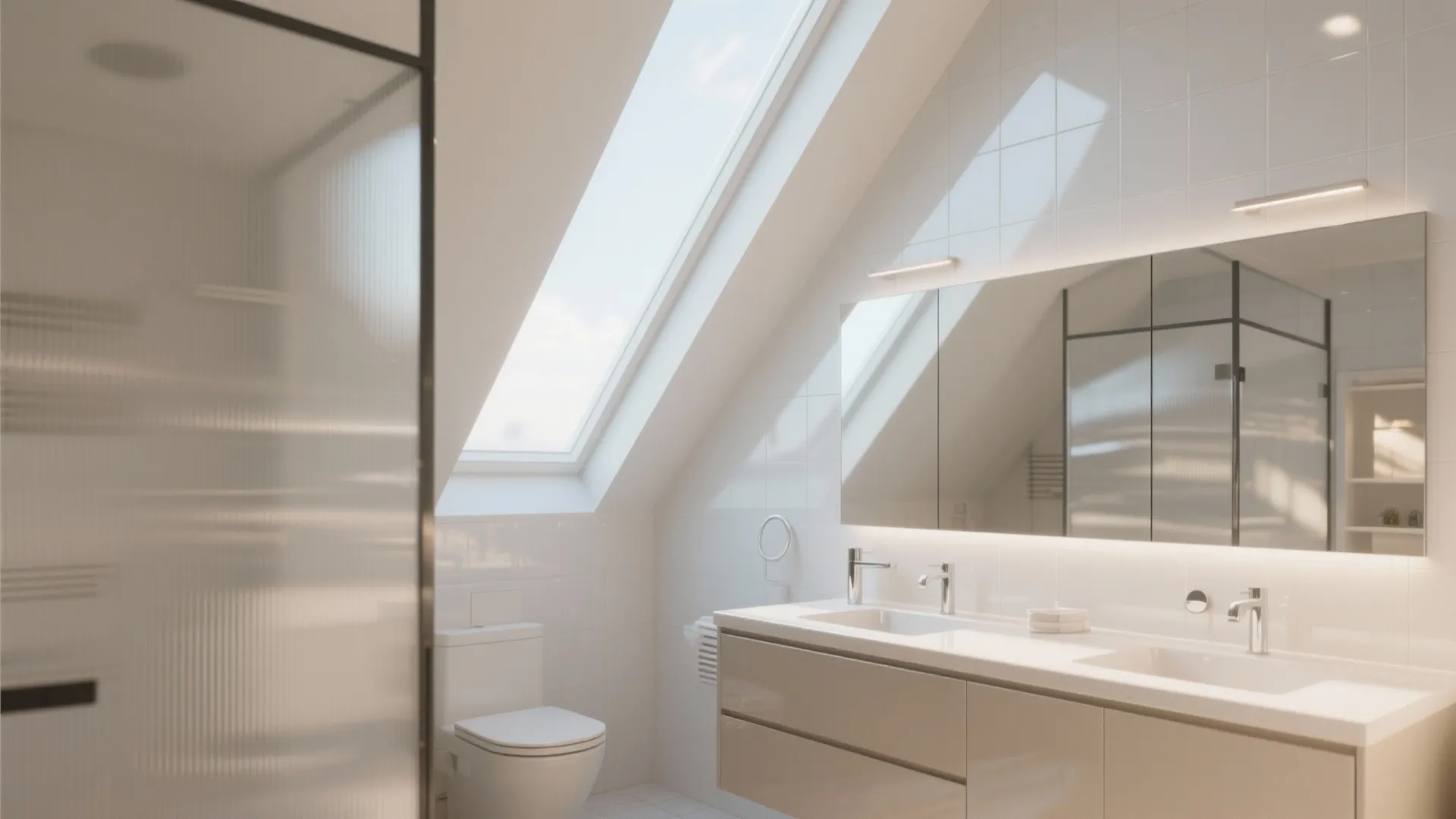 3. Use skylights and reflective surfaces to lift the slope