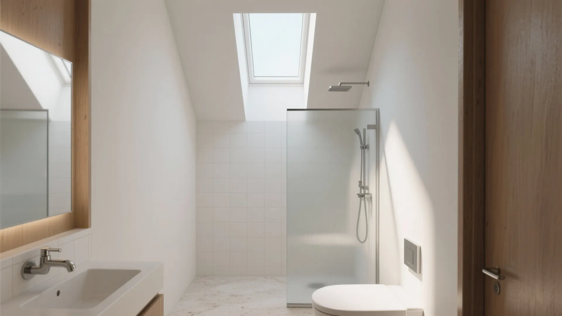 Skylights and Clerestory Glow for the Bath