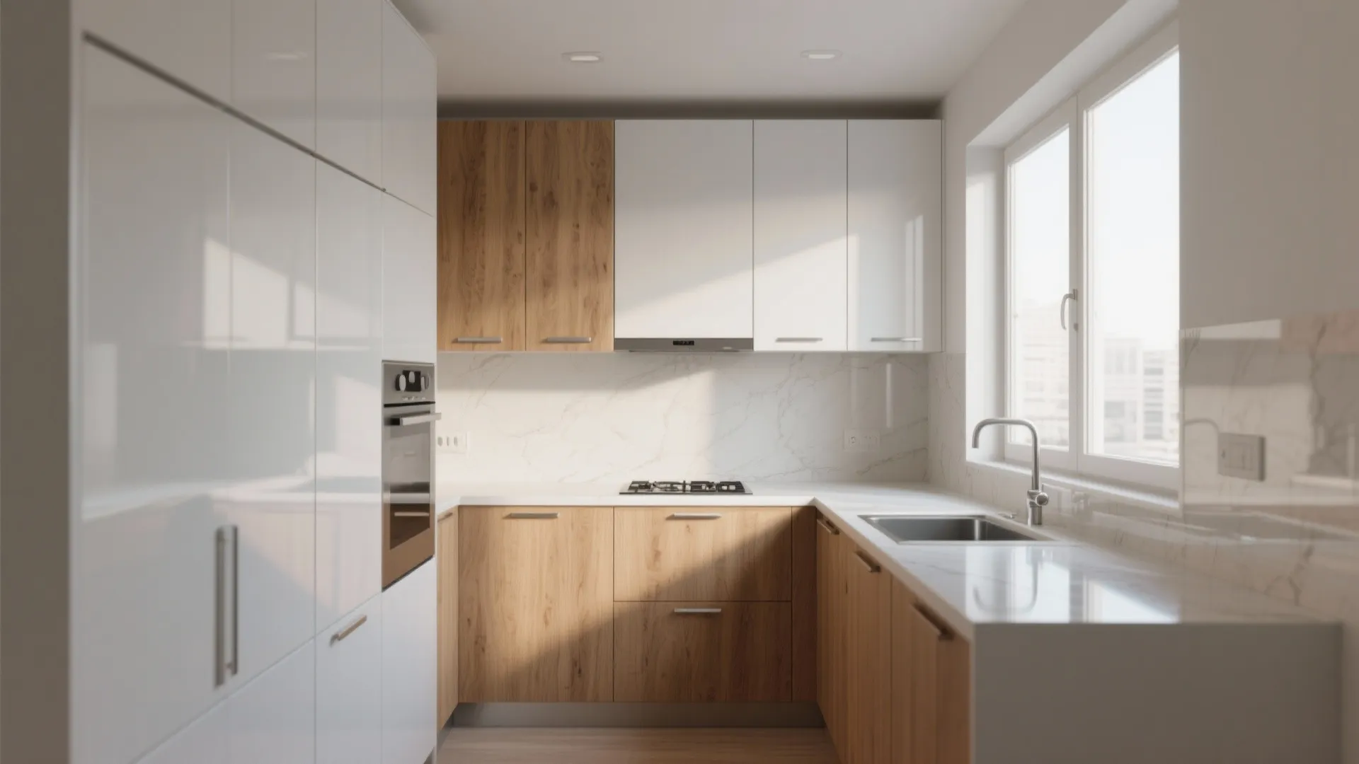 4. Go frameless slab doors for a modern look