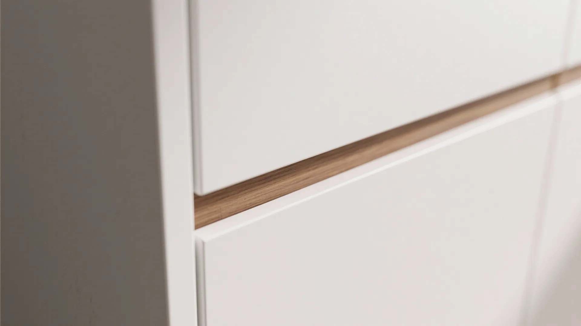 Minimalist Slab-Front Cupboards