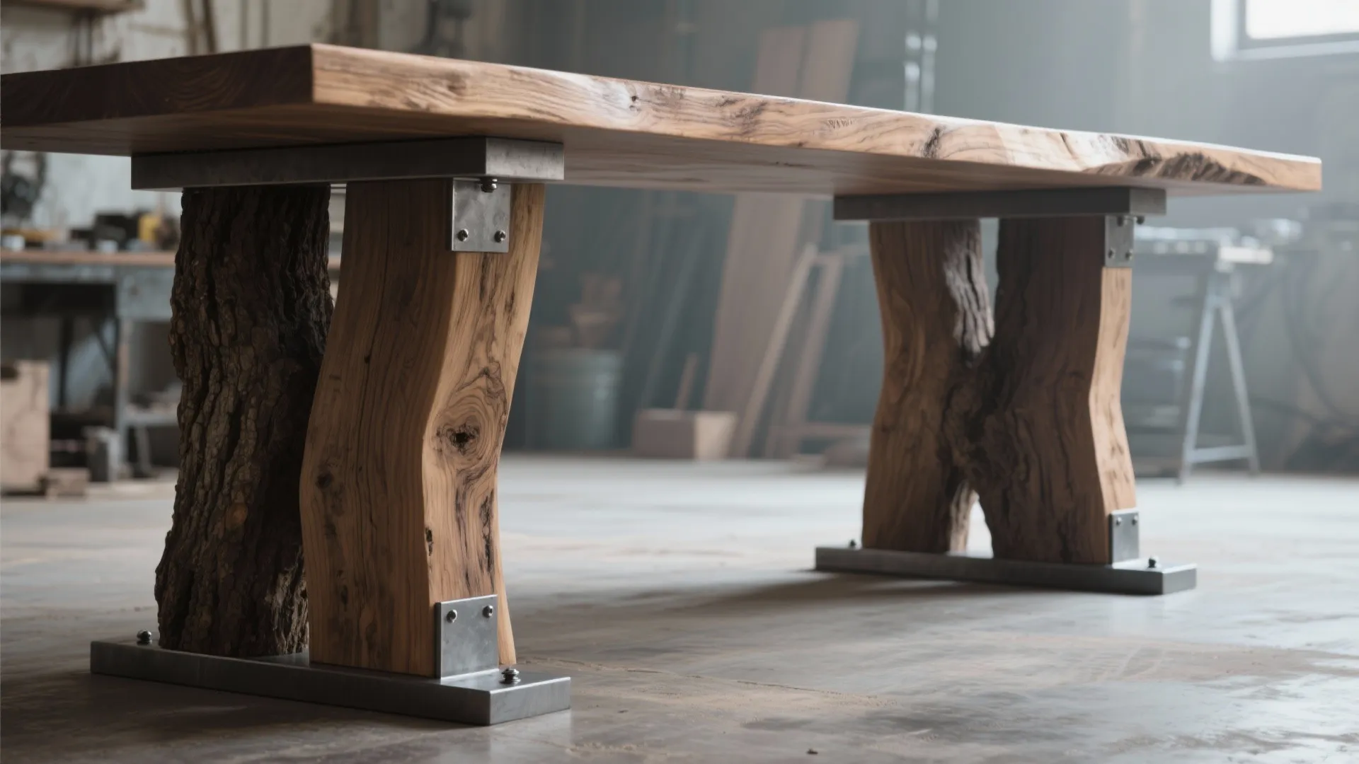 1. Sculptural slab legs: keep the grain front and center