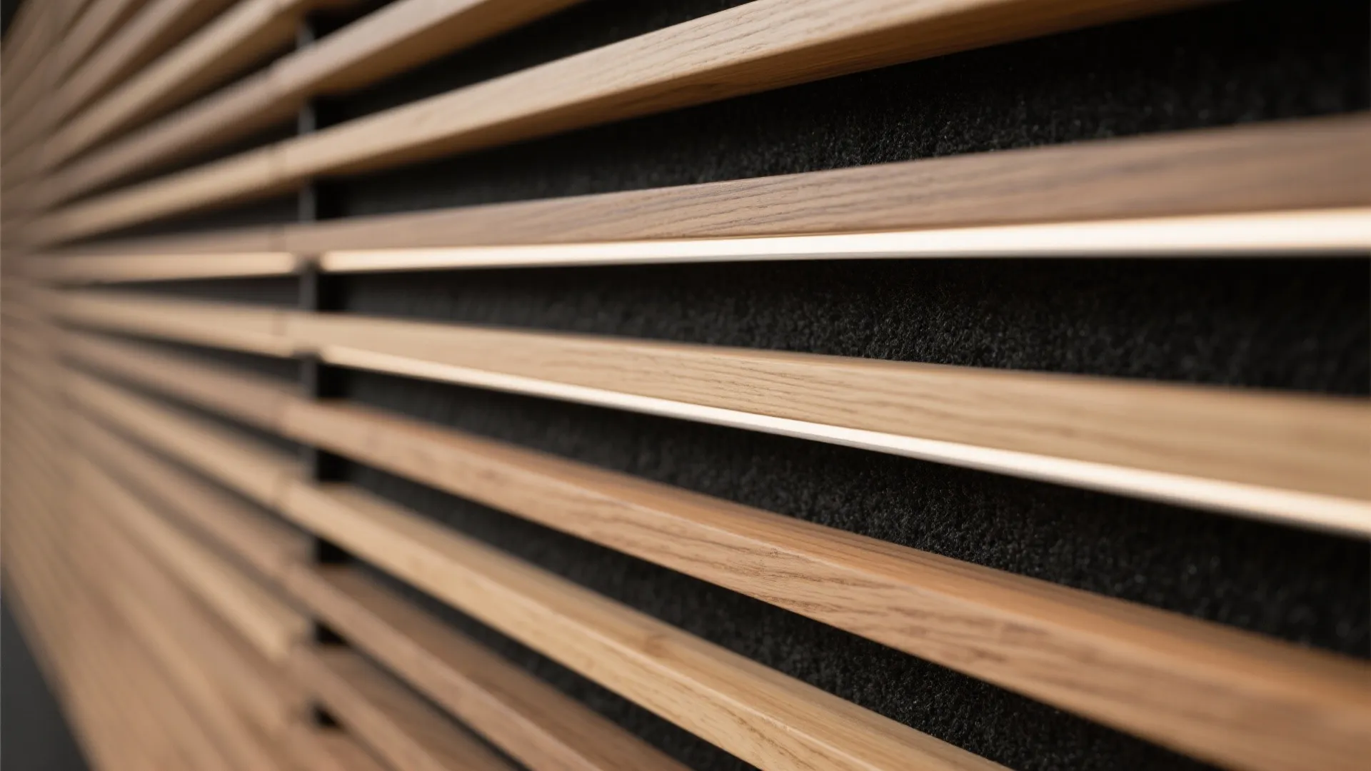 Timber Slats With Acoustic Backing