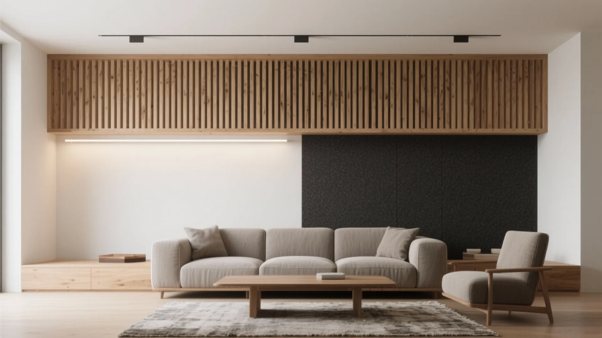 Timber Slat Band to Zone the Seating