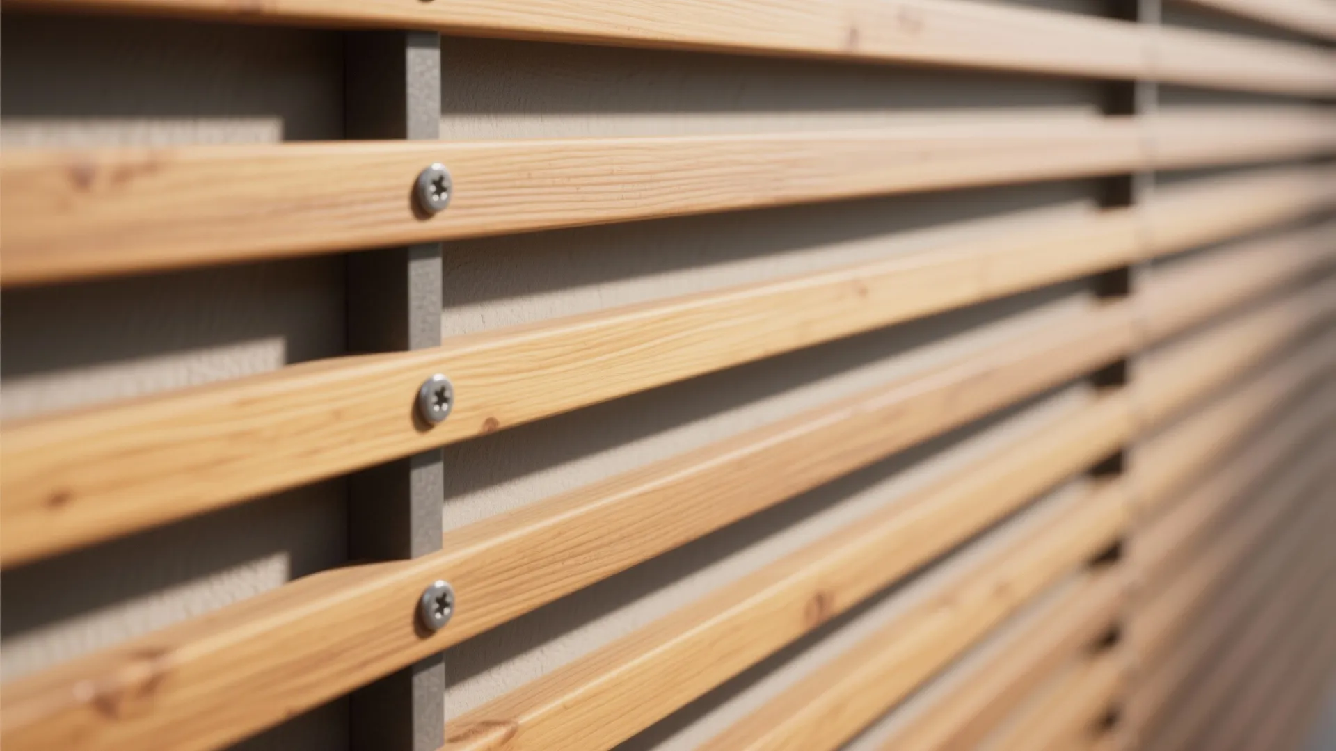 Slatted Screens over Structural Walls