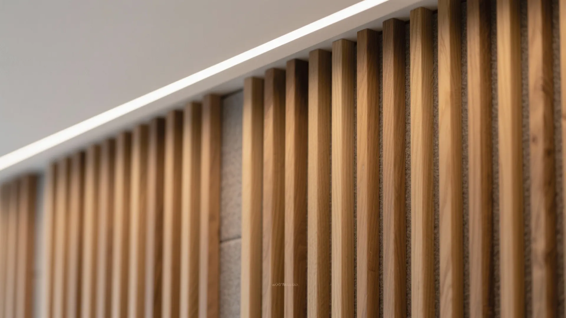 Wood Slat Accent Wall with Hidden Lighting