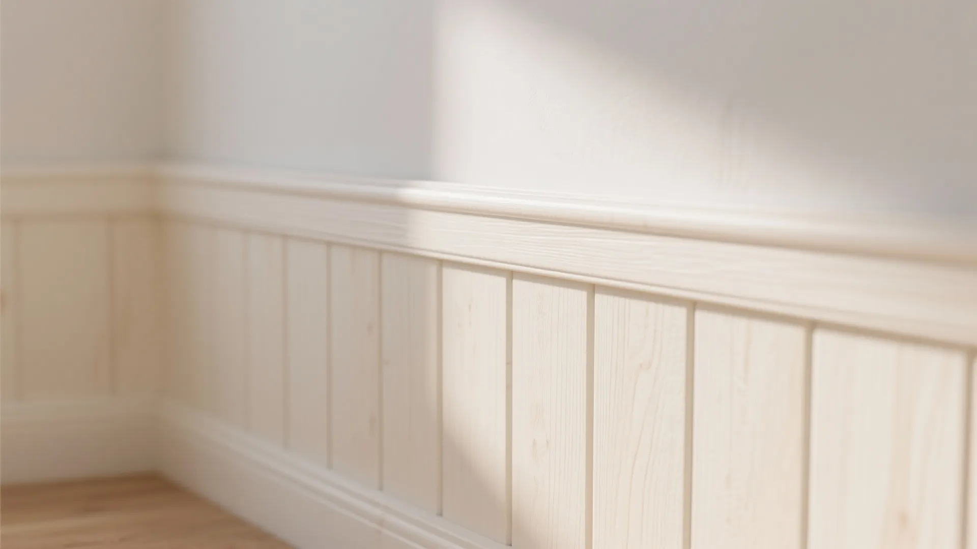 Textured Walls with Wainscoting or Slat Detail