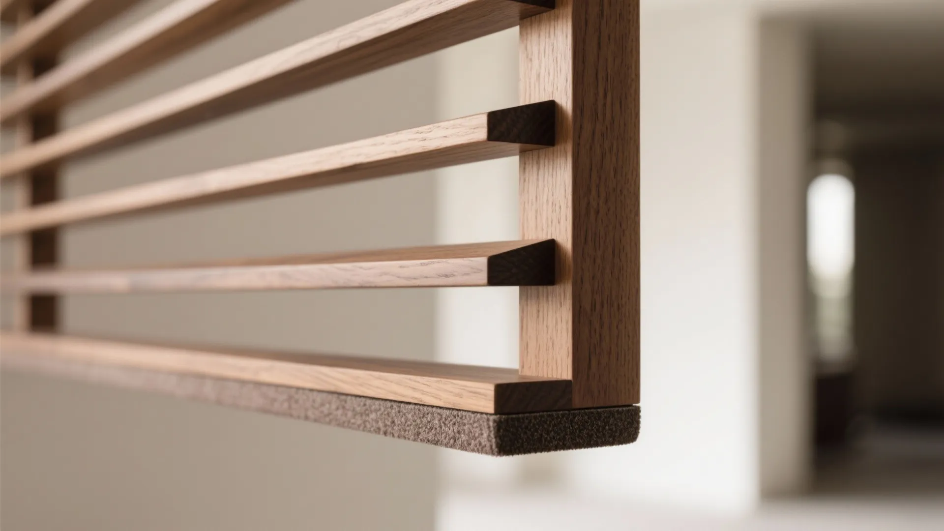 Minimal Slat Screen for Light and Privacy