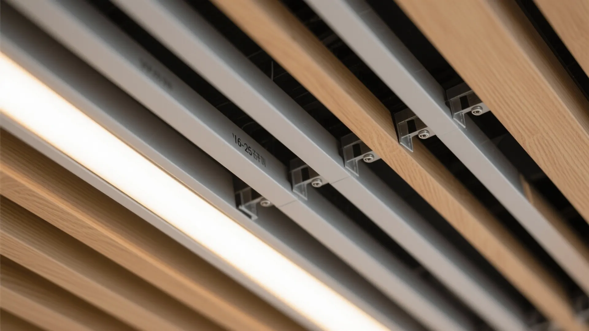 Backlit Linear Slats for Texture