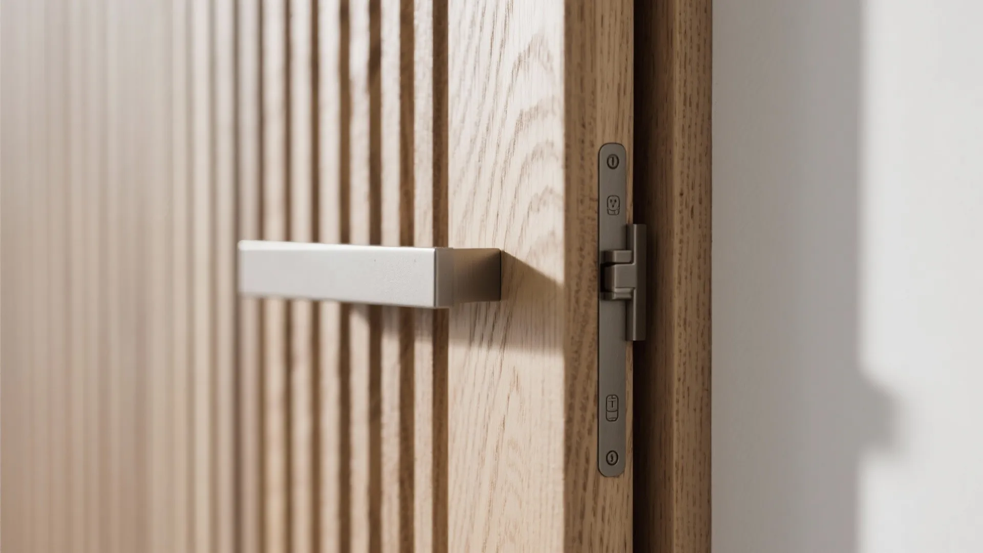 Textured Wall Panels with Hidden Storage