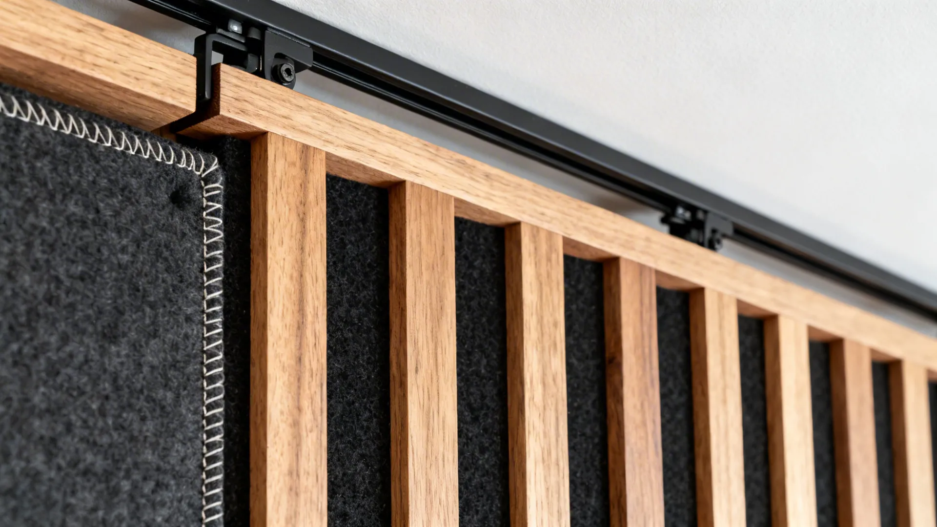 Acoustic Sliding Wall (Textile or Wood Slat Core)