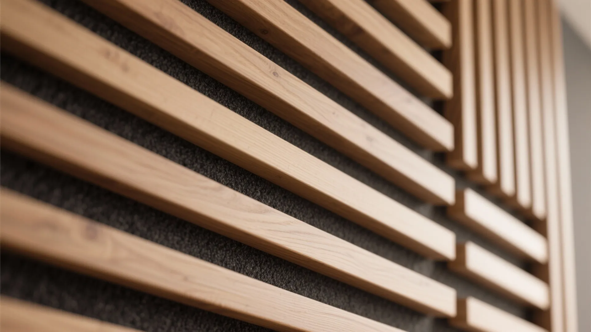 Wood Slat Features for Texture and Acoustics