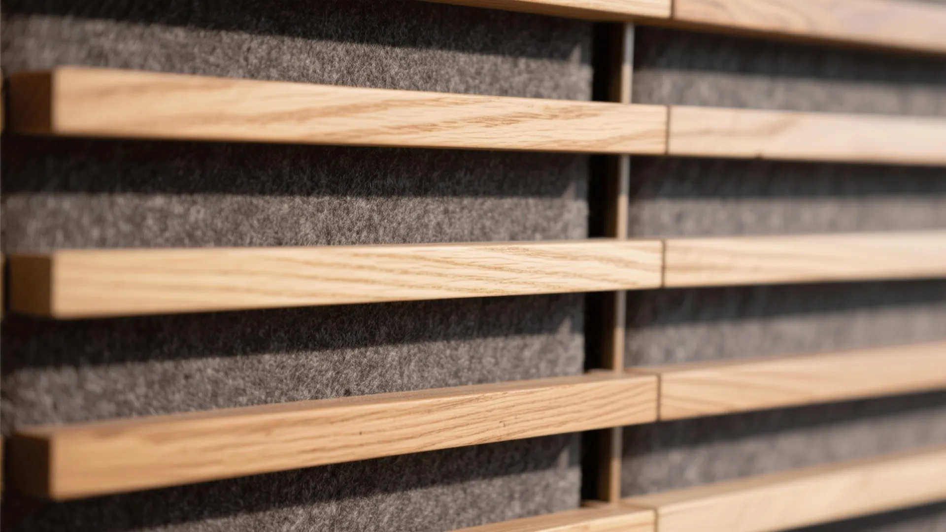 Wood Slat Paneling with Acoustic Backing