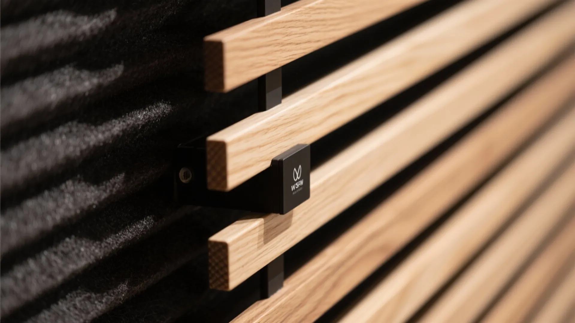 Timber Slat Raft with Acoustic Backing