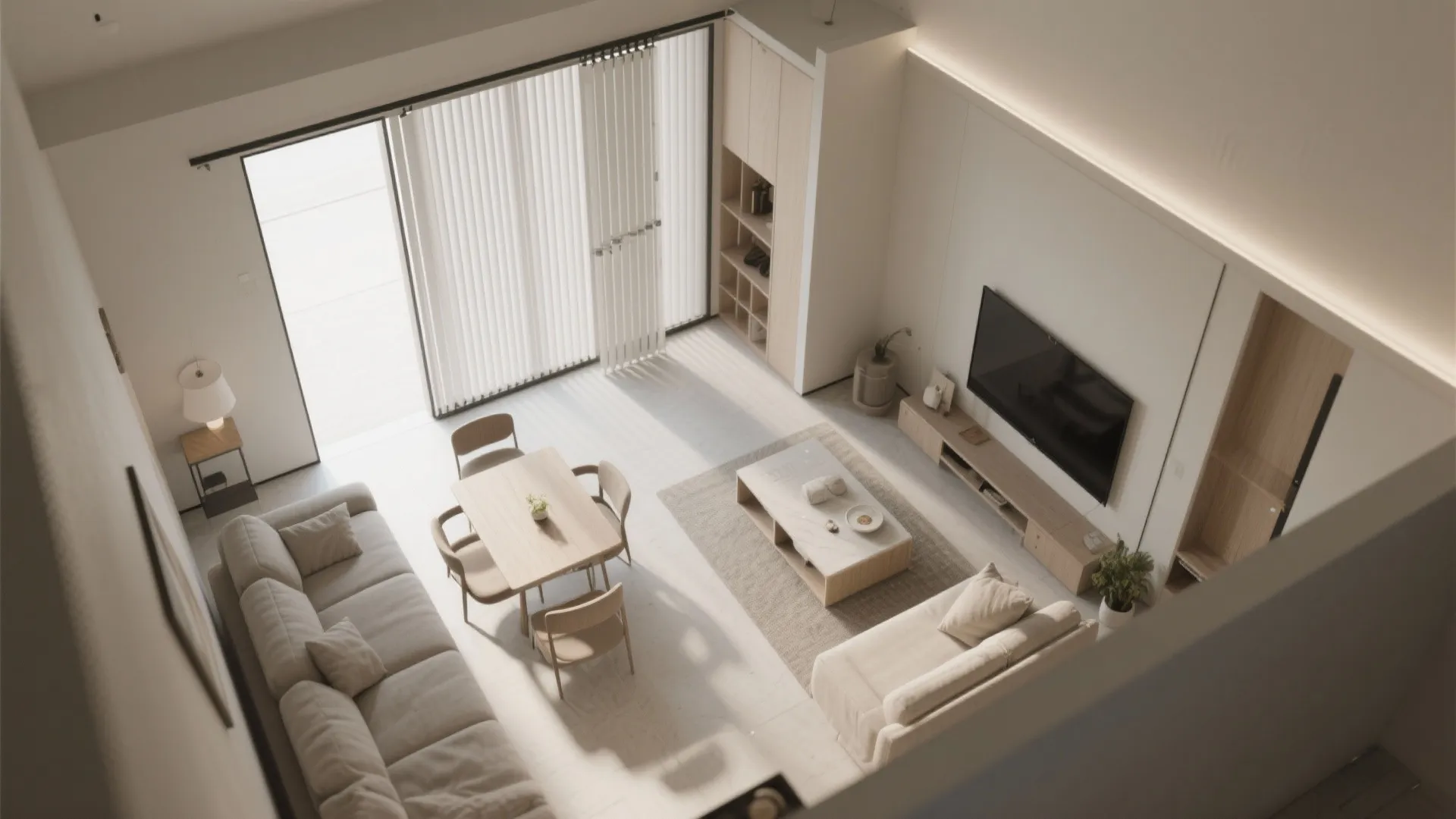 Sliding slat screens for flexible openness