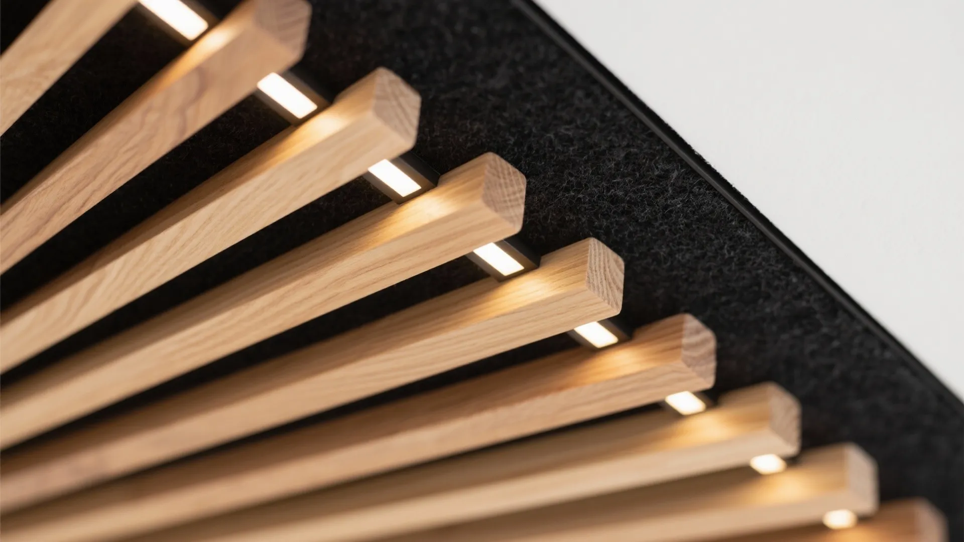 Timber Slat Bands with Acoustic Backing