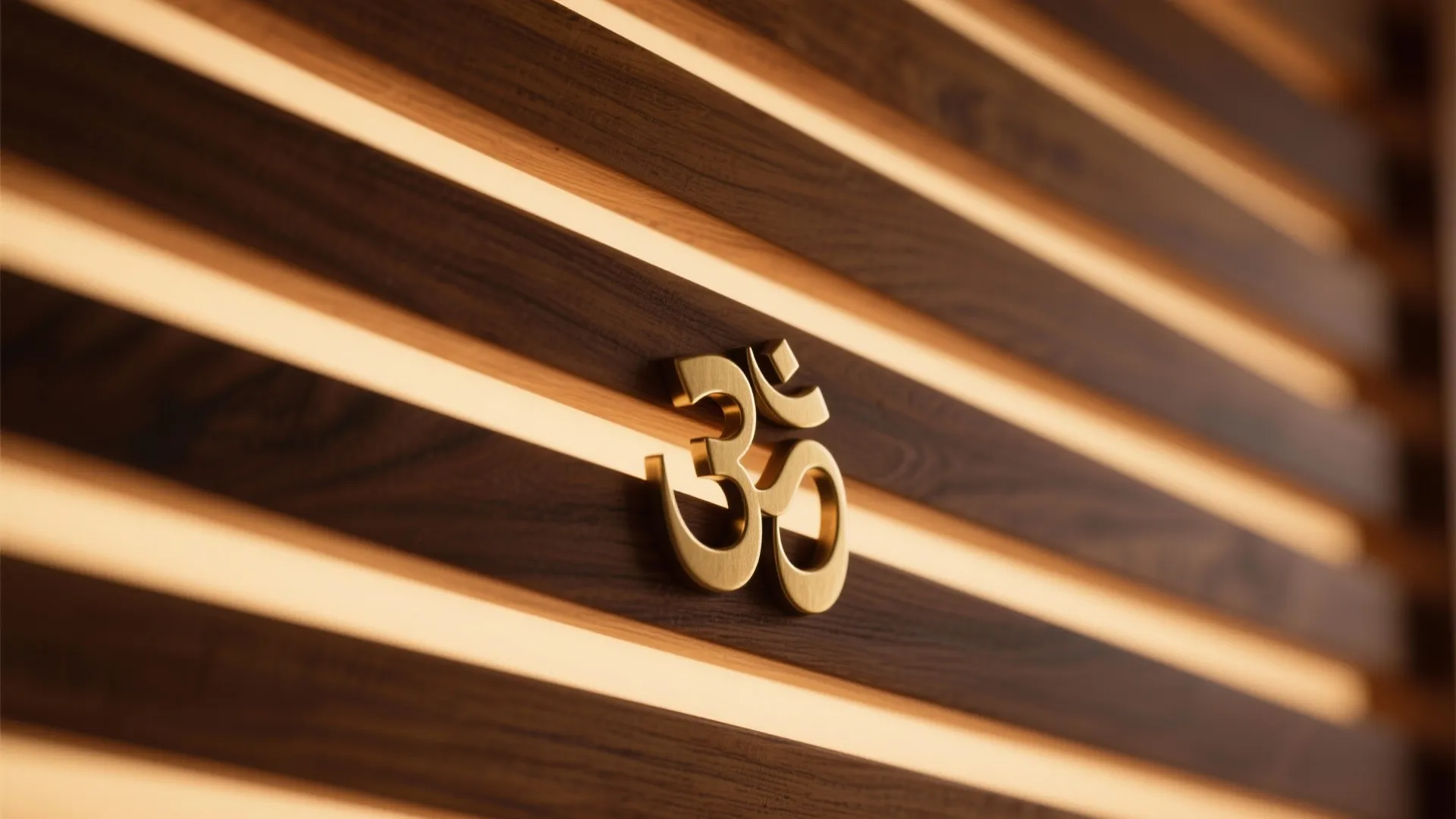 Slatted Back Panel with Soft Backlighting