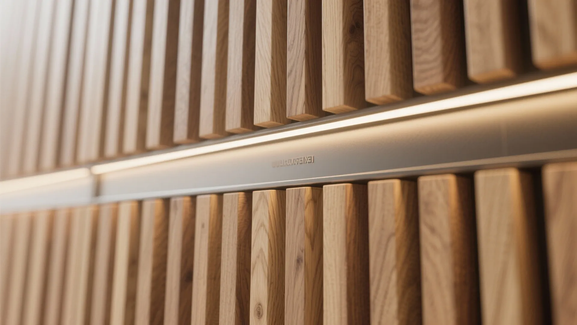 Minimal Slatted Wood Paneling