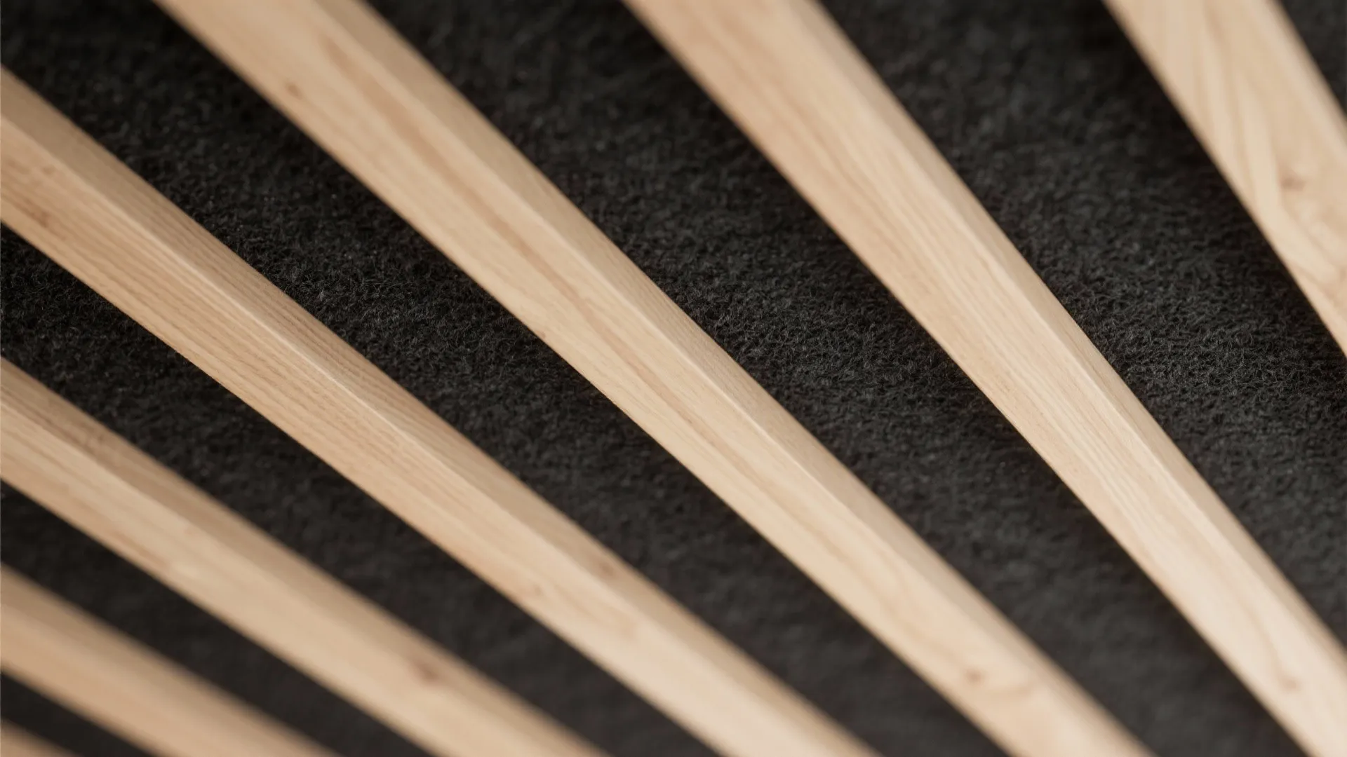 Warm wood slats and acoustic calm