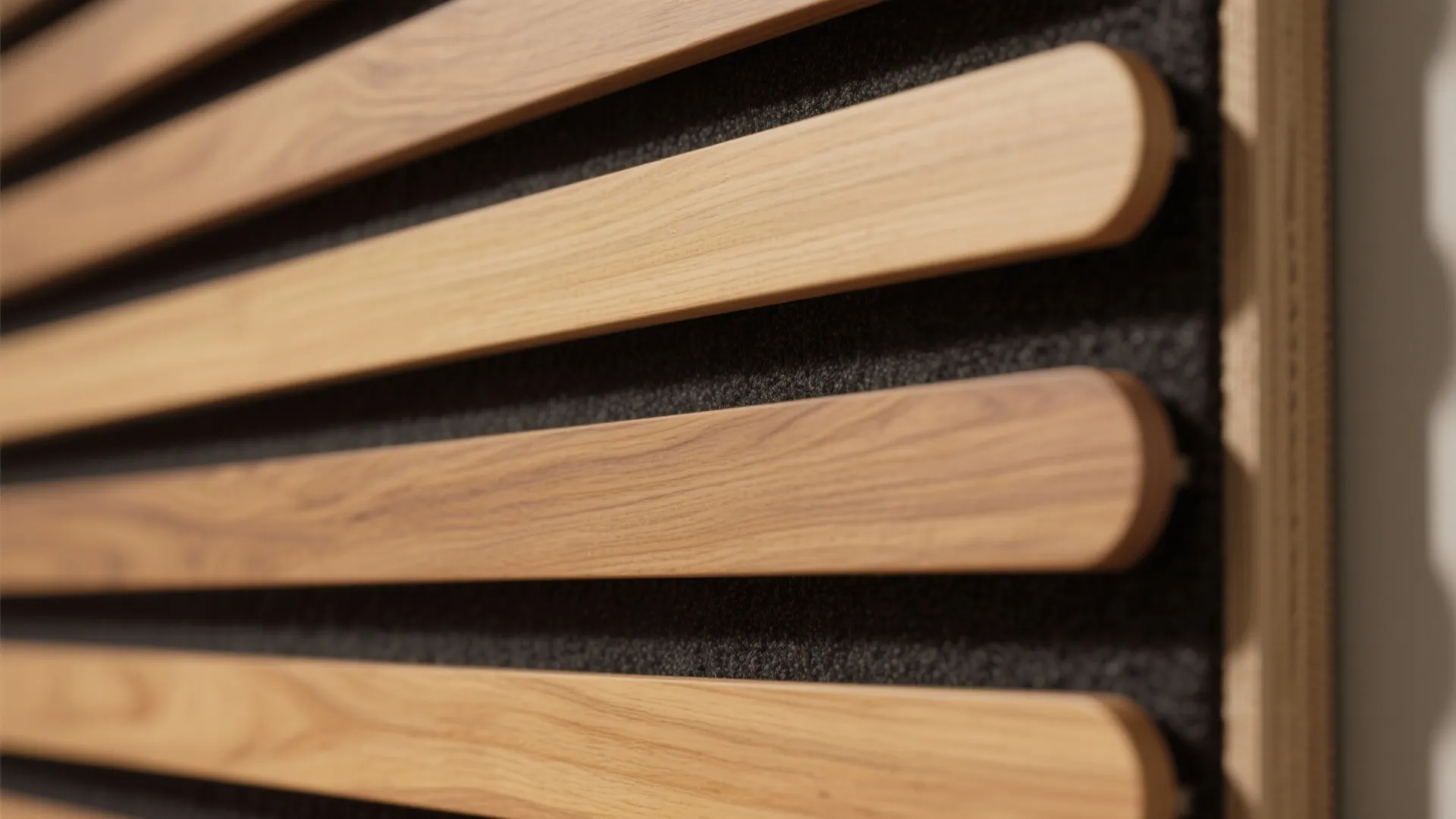 Minimalist Slatted Wood Panels for Warm Diffusion