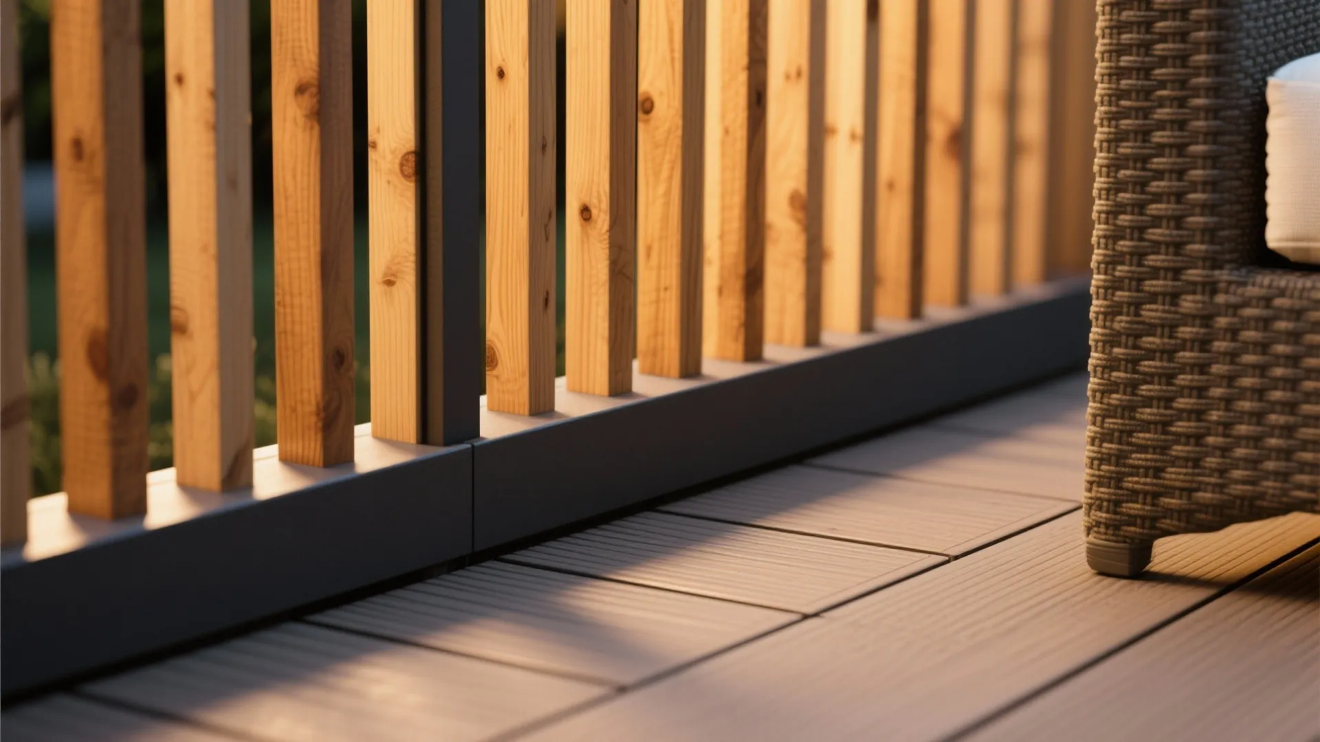 Warm Materials and Texture: Wood Slats, Tiles, and Outdoor Fabrics